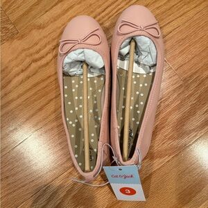 Cat & Jack Blush Pink Bow Flats